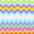 Animated pixel art of a bear-like character with orange fur, purple headband, and green ears against colorful zigzag background.