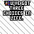 Pixelated text "YOU'VE GOT THREE CHOICES IN LIFE." with rainbow accent on 'Y', changing symbols below, and color-coded dots in the bottom