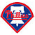 A diamond-shaped icon with a red border and blue interior containing white text reading "Red Sox" in stylized lettering.