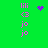 Green background with pink vertical text and purple pixelated symbols changing across frames.