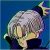Pixelated static image of a character with light-colored hair and dark clothing against a blue background.