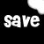 Black background with white text and blurred cow shapes; 'save the COWS' appears at top, two 'COWS' lines below.