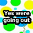 Pixelated text overlays on a polka-dot background with blue, green, and yellow circles; the right shows grayed-out space