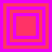 Four square each contain nested squares in alternating pink and purple hues with no visible motion
