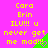 A static image with bright pink background, yellow text reading 'Cara Erin ILU!!! u never get me mod!!!', and green triangular shapes in bottom corners.