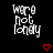 Black background displays white text 'were not lonely' with red heart and chevron symbols in a , some elements animated