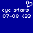 Blue background with white pixelated text and a heart symbol above two identical side-by-side text blocks.