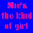 text-based in blue, pink, black, and gray with pixelated fonts displaying phrases about a girl and 'City Business' repeated