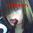A pixelated image of a person with long hair and dark clothing, featuring red text overlays reading "Crimson," "And," and "Red" across different sections.