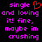 Pixelated text in bright pink and red on black background, with a red heart symbol replacing the 'o' in 'loving' on the left side.