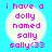 Pixelated text on a light blue background with four identical circular white bubbles containing pink lettering.