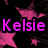 Static image with pink stars on black background and purple text reading 'Kelsie' in top-left corner.