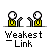 Pixel art character with white head and yellow torso in multiple poses, some with speech bubbles containing text like "JUST", "LEAVE", and "IDIOT...".