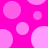 A static pattern of overlapping light pink circles on a bright magenta background with no visible text or motion.
