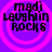Four identical pixelated icons arranged in a , each featuring black text on purple background with pink concentric circles