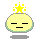 Four pixelated yellow circular figures with green outlines, each displaying distinct facial expressions and star effects against a gray background.