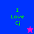 Four display 'I Love Cj' text with a star symbol; blue and purple backgrounds alternate with pink and blue stars