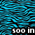 Pixelated blue and black wavy pattern with white text reading "500 in love <3" at the bottom.