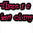 Pixelated text reads 'These are some of my favorite things' in pink and blue with black outlines on white background.