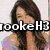 six pixelated images showing a woman with long dark hair in various poses, overlaid with colorful text fragments