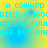 A static image with cyan text on a yellow-to-blue gradient background, displaying repeated phrases like "A COWARD" and "DIE'S A 100DIE'S A 100".