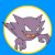 A split-screen animated contact sheet showing a pixelated Gengar character on the left and green text reading "Original Icons .com" on the right against contrasting backgrounds.