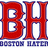 Static image with red 'BH' letters on white background, blue text reading 'boston', 'red', 'sux', 'r gunna', and 'lose 2night' on solid blue background.