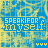 Blue and yellow pixelated background with repeated text "SPEAK FOR myself" in blue boxes, four instances of the same pattern arranged in a