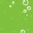 Green background with white circular bubbles of varying sizes floating upward, some partially visible at the bottom edge.