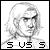 Pixelated grayscale portrait of a person with long hair and glasses, below which appears the text 'S-VS-S' in blocky digital font.