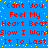 Blue background with red text repeating 'Can't You Feel My Heart Beat Slow I Want It To Last' in a pattern, yellow pixel dots scattered throughout