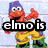Elmo character in yellow pants and green boots with purple hat, giving thumbs-up gesture across three with text overlays