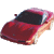 A pixelated 50x50 buddy icon split into two sections: a red car on the left and green text reading "Original Icons .com" on the right, displayed against a gray background.