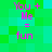 Pixelated text 'You + Me = fun' repeated in four identical quadrants on a green and cyan checkered background.