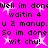 Static image with bright pink background, black text repeating 'Well im donw waitin 4 u 2 manup. So im done wit chu!', and white star shapes scattered throughout.