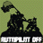 Pixelated static icon featuring a dark silhouette of a figure with an extended arm holding a flag-like shape above a stylized building, set against a light green background with white text at the bottom.