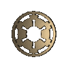 Circular and oval-shaped metallic objects with cutouts, displayed in multiple orientations including front view, side profile, and angled views.