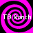 Four identical pink and black spiral patterns arranged in a with white text "TB Ranch" overlaid on each spiral