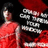 Pixelated image of a person in red clothing with overlaid text on black background, featuring multiple red and white text elements.