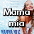 A four- of a woman in a white bikini top against a light blue background with text overlays reading "Mama mia here I go again how can I resist ya?"