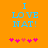 Blue text I LOVE NAT! on orange background with pink and red pixel hearts below, two variations of heart positions.