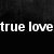 Black background with white pixelated text arranged in a , displaying phrases about true love existing only in fairy tales