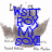 Pixelated blue and gray icon with abstract shapes resembling a stylized character or object, featuring white highlights on the central form.