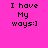 Four square display identical text on solid backgrounds: pink, coral, yellow, and light coral