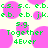 Green pixelated text on a light background with pink circular shapes, displaying repeated phrases and abbreviations.