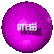 Purple spherical icons with white text showing sequential animation of text changes from 'mail' to 'me'