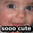 Pixelated close-up of a human face with light skin tone, dark eyes, and visible nose; black rectangular bar at bottom contains white pixelated text reading '9000 cube'.