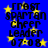Blue background with yellow stars and black text reading 'MOST SPARTAN cheer leader 07-08' in pixelated font.