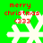 Four identical pixelated snowflakes on green background with red text 'merry christmas' and '(333)' above each.