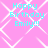 Pink background with white geometric pattern and cyan text reading "Happy Birthday Emily!!!" in four identical sections.